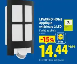 Lidl Livarno home applique extérieure à led offre