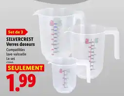 Lidl Silvercrest verres doseurs offre