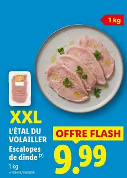 Lidl L'étal du volailler escalopes de dinde offre