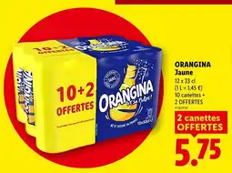 Lidl Orangina jaune offre