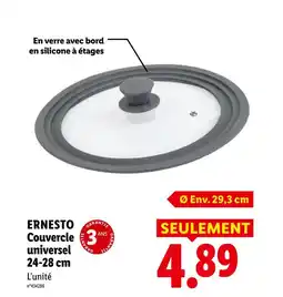 Lidl Ernesto couvercle universel offre