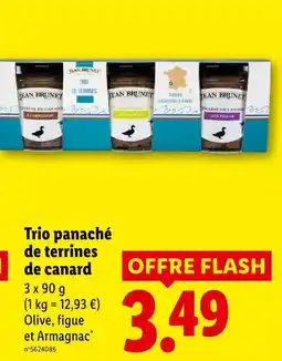 Lidl Jean brunet trio panaché de terrines de canard offre