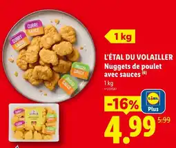 Lidl L'étal du volaillier nuggets de poulet avec sauces offre
