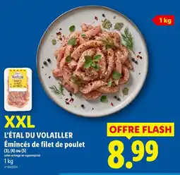 Lidl L'étal du volailler émincés de filet de poulet offre