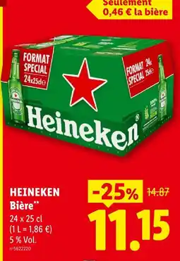 Lidl Heineken bière offre