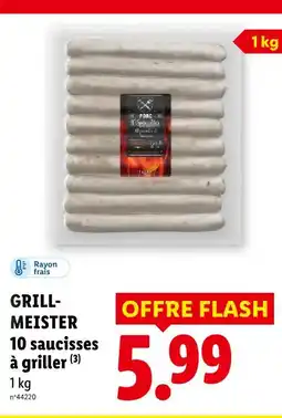 Lidl Grill-meister 10 saucisses à griller offre
