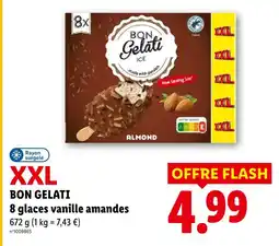 Lidl Bon gelati 8 glaces vanille amandes offre