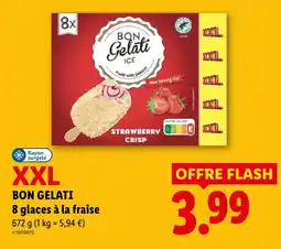 Lidl Bon gelati 8 glaces à la fraise offre