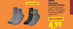 Lidl Crivit chaussettes d’extérieur premium offre