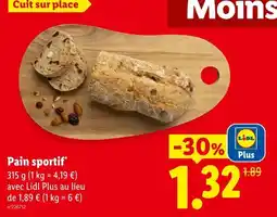 Lidl Pain sportif offre