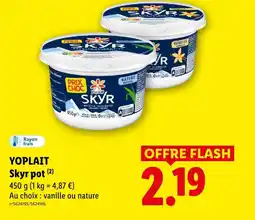 Lidl Yoplait skyr pot offre