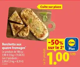Lidl Barchetta aux quatre fromages offre