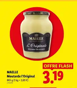 Lidl Maille moutarde l'original offre