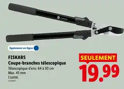 Lidl Fiskars coupe-branches télescopique offre
