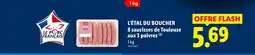 Lidl L'étal du boucher 8 saucisses de toulouse aux 3 poivres offre