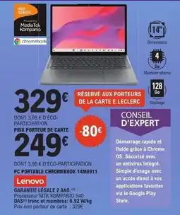 E.Leclerc E.leclerc - lenovo garante legale 2 ans offre
