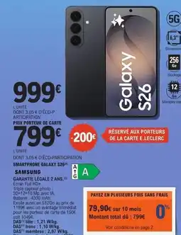 E.Leclerc Samsung - smartphone galaxy s28p offre