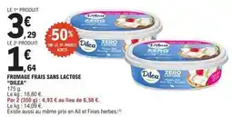 E.Leclerc Fromage frais sans lactose offre