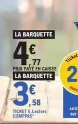 E.Leclerc E.leclerc - ticket e. leclerc com pris offre