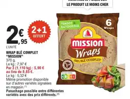 E.Leclerc Complet - wraps blé offre