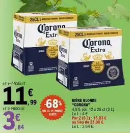 E.Leclerc Corona - bière blonde offre