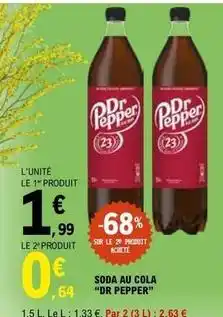 E.Leclerc Dr pepper - soda au cola offre