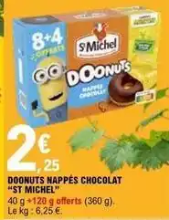 E.Leclerc St michel - doonuts nappés chocolat offre
