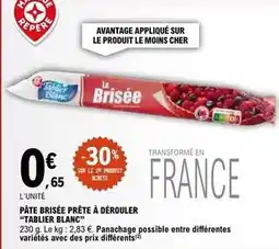 E.Leclerc Pâte brisée prête à dérouler offre