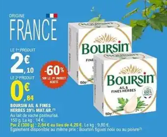 Boursin - ail & fines herbes 39% mat