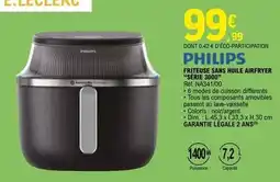 E.Leclerc Philips - friteuse sans huile airfryer série 3000 offre