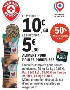 Amis - aliment pour poules pondeuses