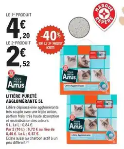 E.Leclerc Jardi Tous - litière pureté agglomérante offre