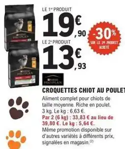 E.Leclerc Jardi Complet - croquettes chiot au poulet offre