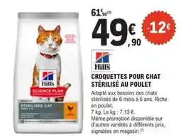 E.Leclerc Jardi Hill's - croquettes pour chat stérilisé au poulet offre