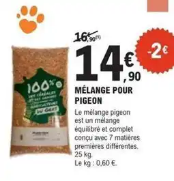 E.Leclerc Jardi Gers - mélange pour pigeon offre