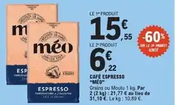 E.Leclerc Express Méo - café espresso offre