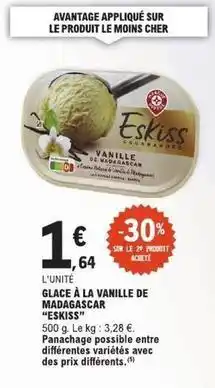 Glace à la vanille de madagascar