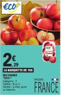 E.Leclerc Express Nectarines eco offre