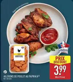 ALDI Ailerons de poulet au paprika offre