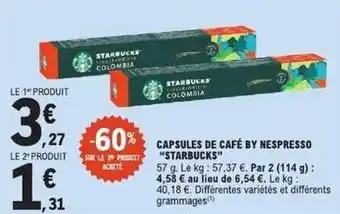 Starbucks - capsules de café by nespresso