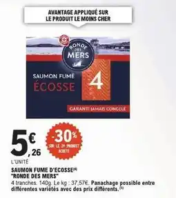 E.Leclerc Express Saumon fume d'ecosse offre