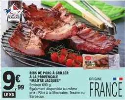 E.Leclerc Express Ribs de porc à griller à la provençale offre