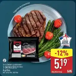 ALDI St clement le boucher 1 entrecôte offre