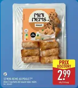 ALDI 12 mini nems au poulet offre
