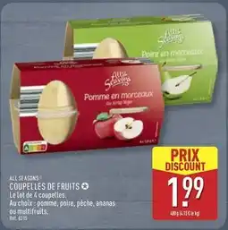 ALDI All seasons - coupelles de fruits offre