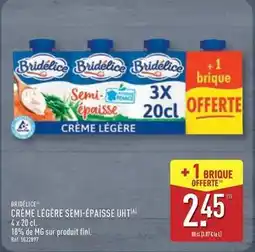 ALDI Bridélice - creme legere semi-epaisse uht offre
