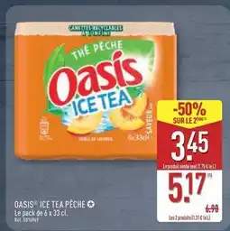ALDI Oasis - ice tea pêche offre