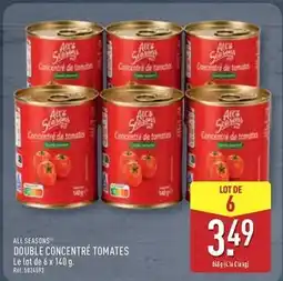 ALDI All seasons - double concentré tomates offre