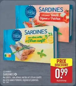ALDI Les doris - sardines offre