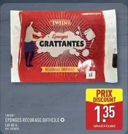 ALDI Twido - éponges récurage difficile offre